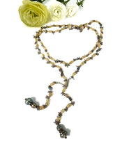 Load image into Gallery viewer, Opal &amp; Tahitian Pearl Chain Necklace
