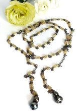 Load image into Gallery viewer, Opal &amp; Tahitian Pearl Chain Necklace
