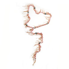 Load image into Gallery viewer, Pink Opal and Tahitian Pearls Fringe Necklace
