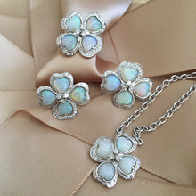 Load image into Gallery viewer, Australian Opal Flower Earrings
