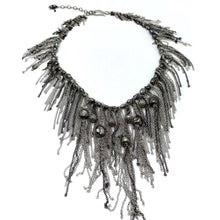Load image into Gallery viewer, Chain Necklace Featuring Tahitian Pearls and Pave Diamonds Beads
