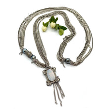 Load image into Gallery viewer, Chain &amp; Opal Pendant Necklaces
